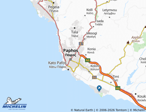 Mappa MICHELIN Agios Pavlos - ViaMichelin