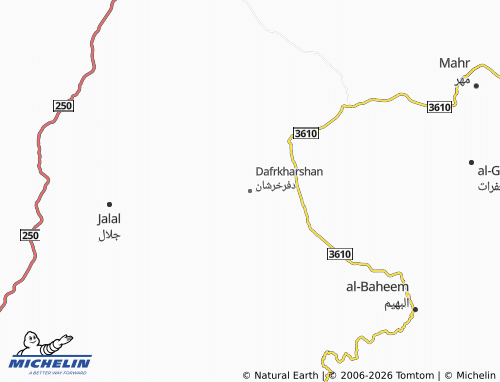 MICHELIN Dafir Kharshan map - ViaMichelin