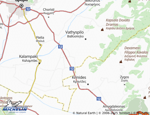MICHELIN Ano Kefalari map - ViaMichelin