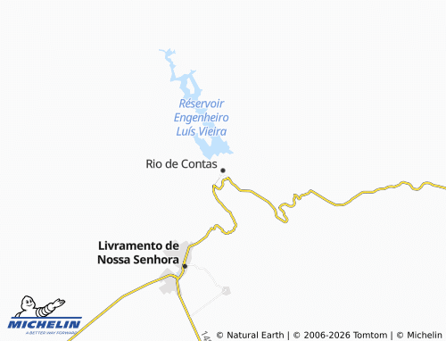 MICHELIN Rio de Contas map - ViaMichelin