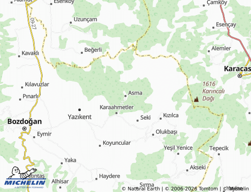 MICHELIN Asma map - ViaMichelin