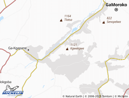 MICHELIN Kgwekgwe map - ViaMichelin