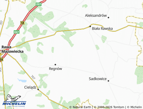 MICHELIN Annosław map - ViaMichelin