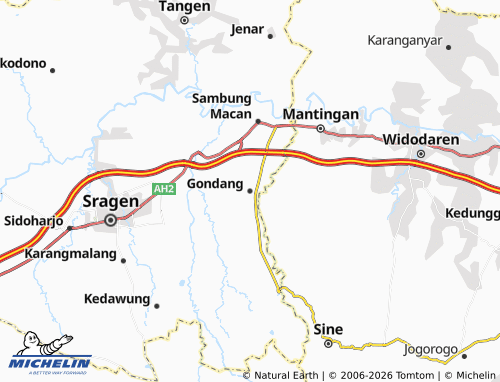 MICHELIN-Landkarte Gondang - ViaMichelin