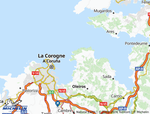 MICHELIN Canaval map - ViaMichelin