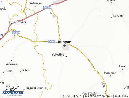 MICHELIN Camiikebir map - ViaMichelin