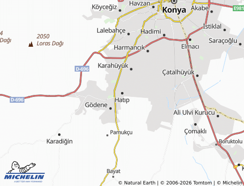 MICHELIN Hatıp map - ViaMichelin