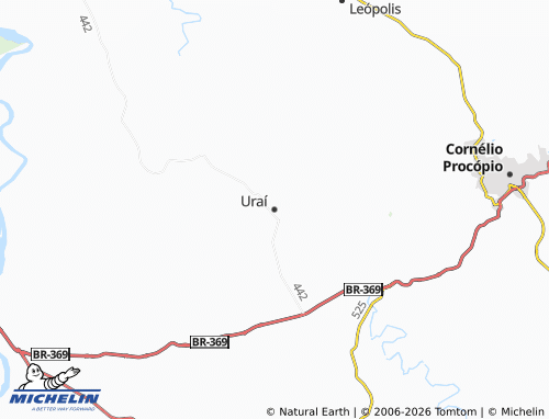 MICHELIN Uraí map - ViaMichelin
