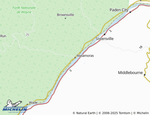 MICHELIN Matamoras map - ViaMichelin