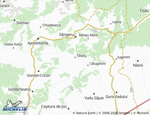 MICHELIN Tătaru map - ViaMichelin