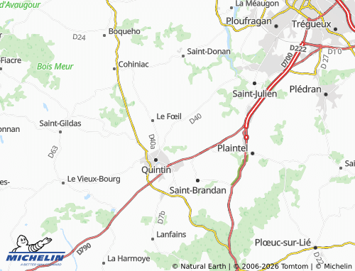 MICHELIN Crénan map - ViaMichelin