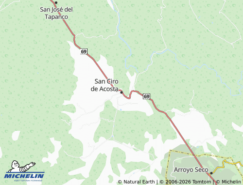 Mappa MICHELIN San Ciro de Acosta - ViaMichelin