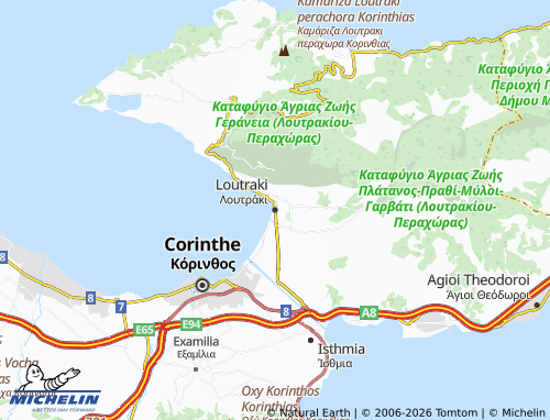 MICHELIN Loutraki map - ViaMichelin