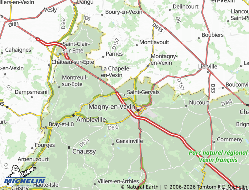 Mapa MICHELIN Saint-Gervais - ViaMichelin