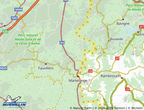 MICHELIN Warnach map - ViaMichelin