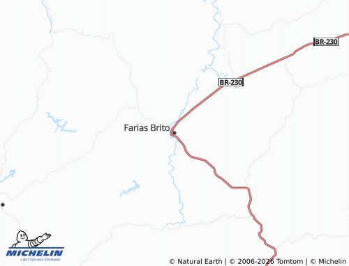 Carte MICHELIN Farias Brito - ViaMichelin