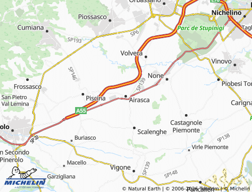 Mapa MICHELIN Airasca - ViaMichelin