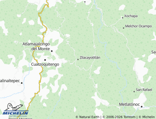 MICHELIN Zilacayotitlán map - ViaMichelin
