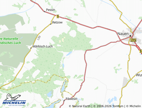 MICHELIN Groß Behnitz map - ViaMichelin