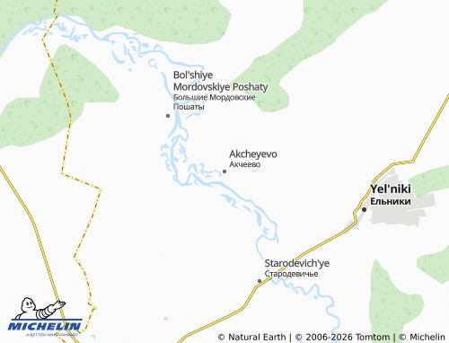 MICHELIN-Landkarte Akcheyevo - ViaMichelin