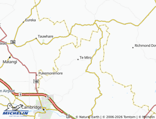 Mapa MICHELIN Te Miro - ViaMichelin