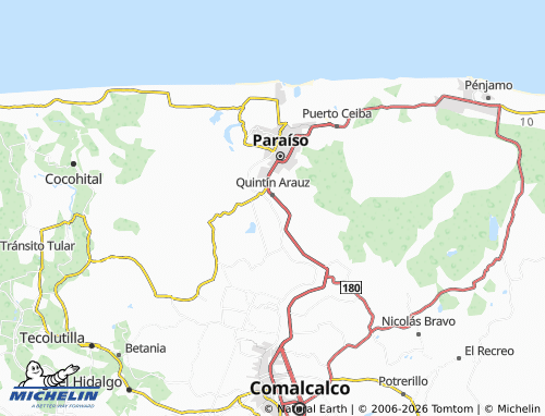 Mappa MICHELIN Moctezuma Segunda Sección - ViaMichelin