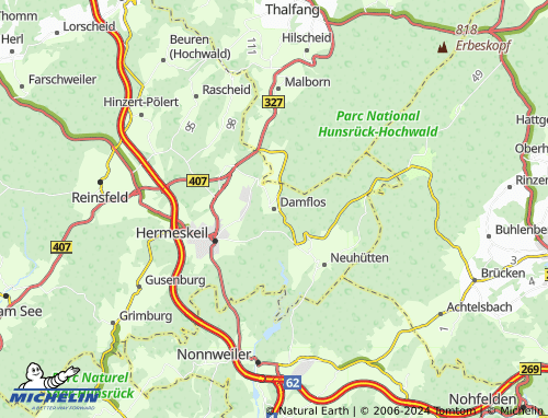 MICHELINLandkarte Damflos ViaMichelin