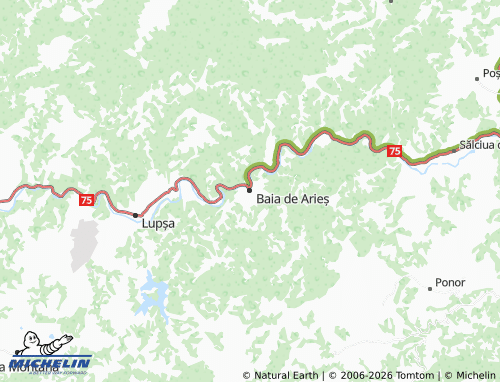 MICHELIN Baia de Arieș map - ViaMichelin