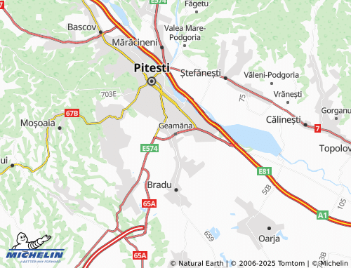 MICHELIN Geamăna map - ViaMichelin
