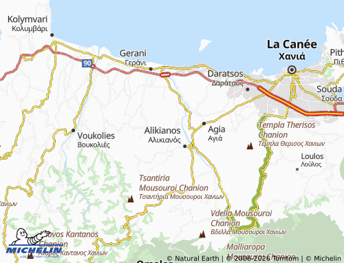 MICHELIN Koufos map - ViaMichelin