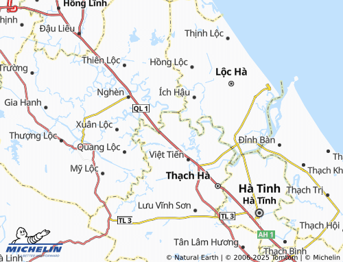 MICHELIN Thạch Kênh map - ViaMichelin