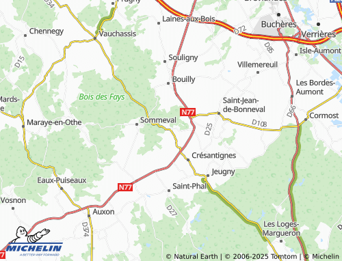 MICHELIN-Landkarte Javernant - ViaMichelin