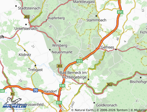 MICHELIN Pulst map - ViaMichelin