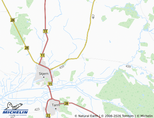 MICHELIN-Landkarte Kjelstrup - ViaMichelin