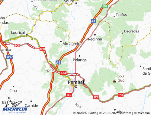 MICHELIN-Landkarte Rego de Água - ViaMichelin