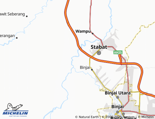 MICHELIN Pertumbukan map - ViaMichelin