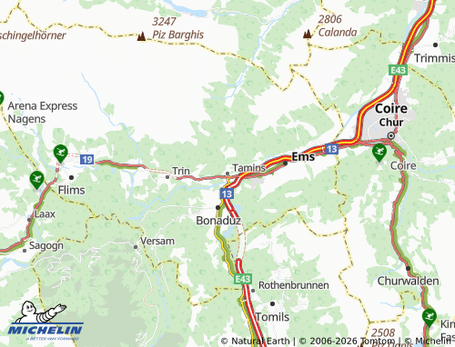 Mapa MICHELIN Tamins - ViaMichelin