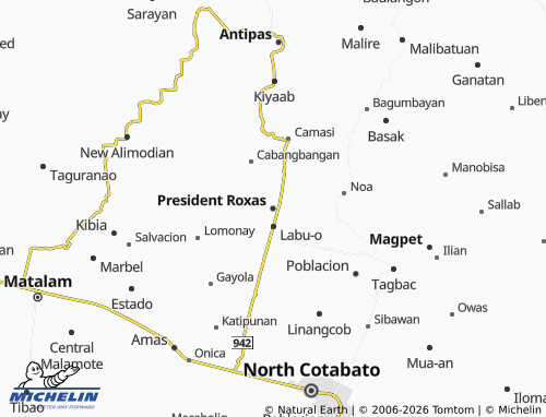 Mappa MICHELIN President Roxas - ViaMichelin