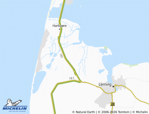 Mapa MICHELIN Påkær - ViaMichelin