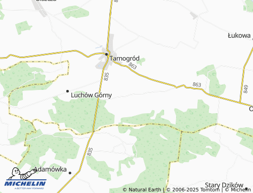 MICHELIN Wola Różaniecka map - ViaMichelin