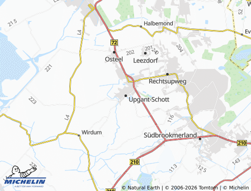 MICHELIN Upgant-Schott map - ViaMichelin