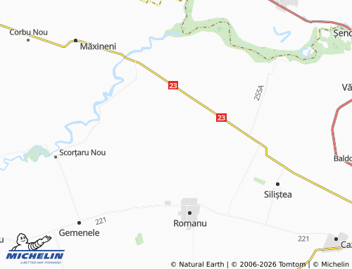 MICHELIN Oancea map - ViaMichelin
