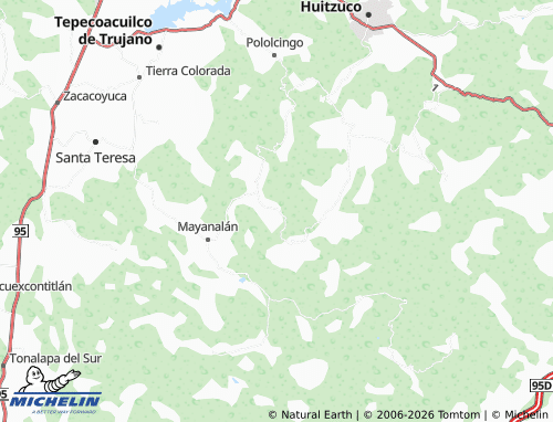 MICHELIN Rincón Chiquito map - ViaMichelin