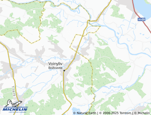 MICHELIN-Landkarte Serednia - ViaMichelin