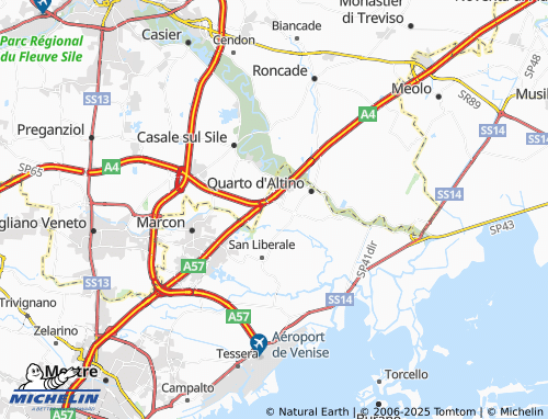 MICHELIN Le Crete map - ViaMichelin