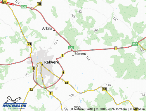 Mappa MICHELIN Sõmeru - ViaMichelin