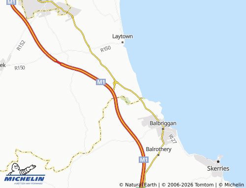 MICHELIN Gormanston map - ViaMichelin