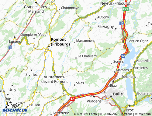 MICHELIN Le Châtelard map - ViaMichelin
