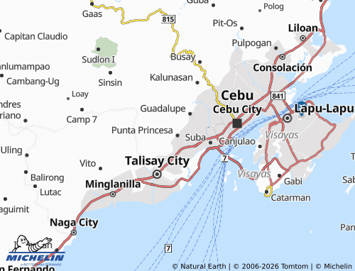 MICHELIN Punta Princesa map - ViaMichelin