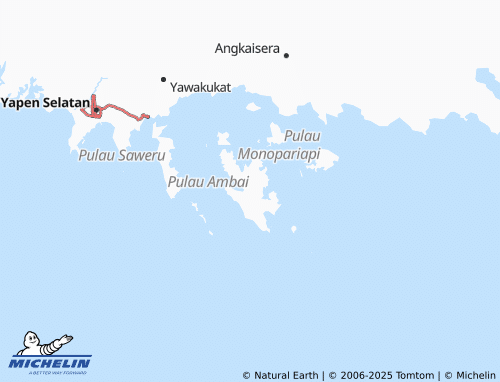 MICHELIN-Landkarte Kepulauan Ambai - ViaMichelin